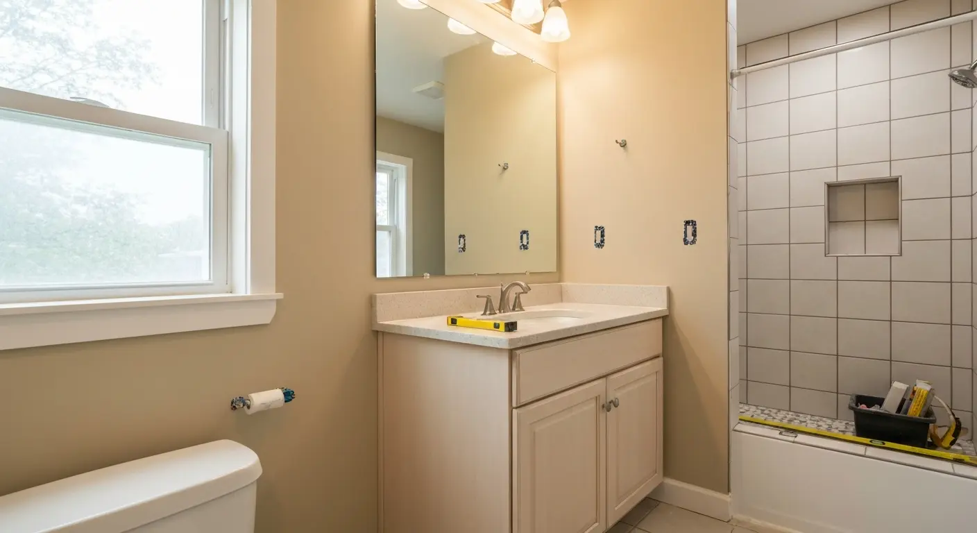 Modern bathroom renovation