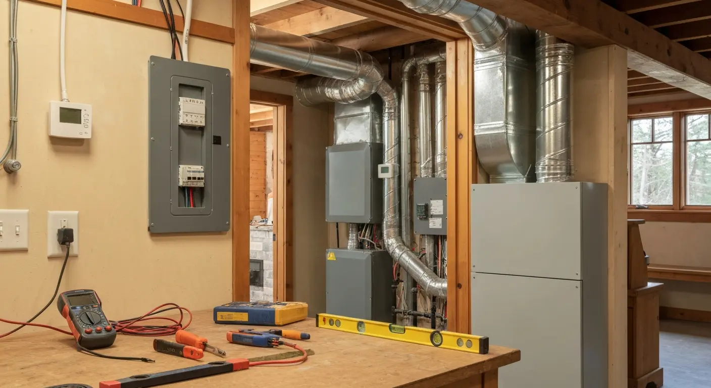 HVAC and electrical system installation