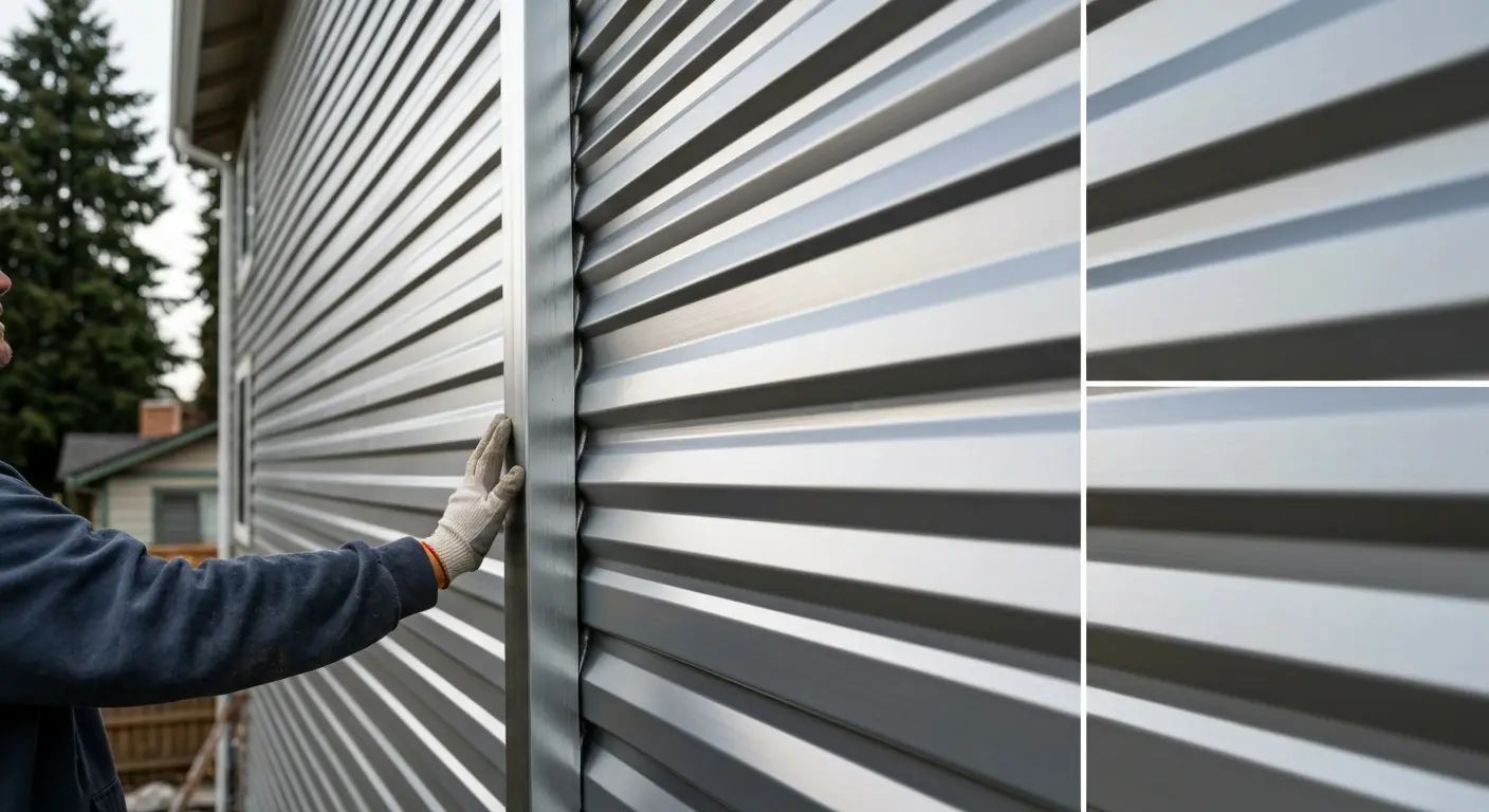 Vinyl and metal siding installation