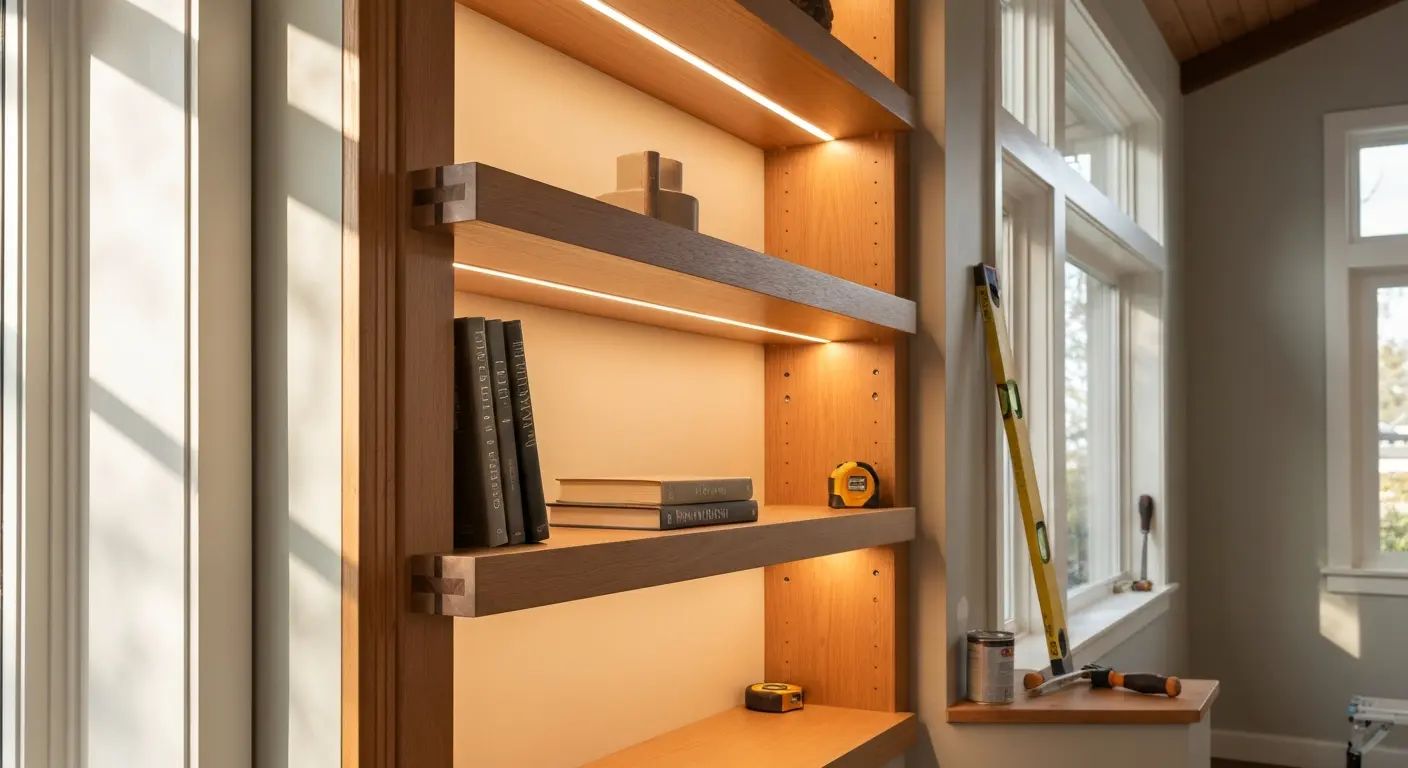 Built-in shelving project