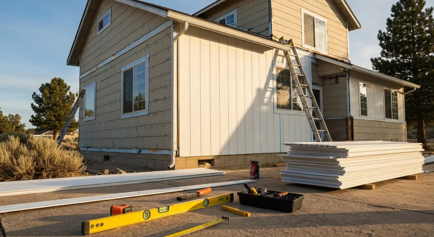 Siding replacement project