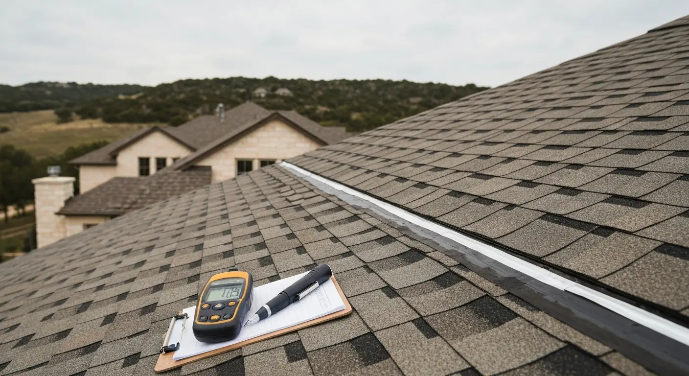 Professional roof inspection near Pecan Hill