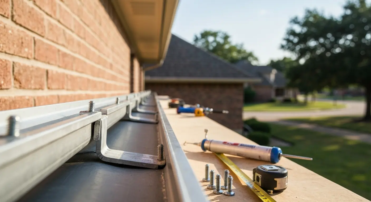 Gutter repair work