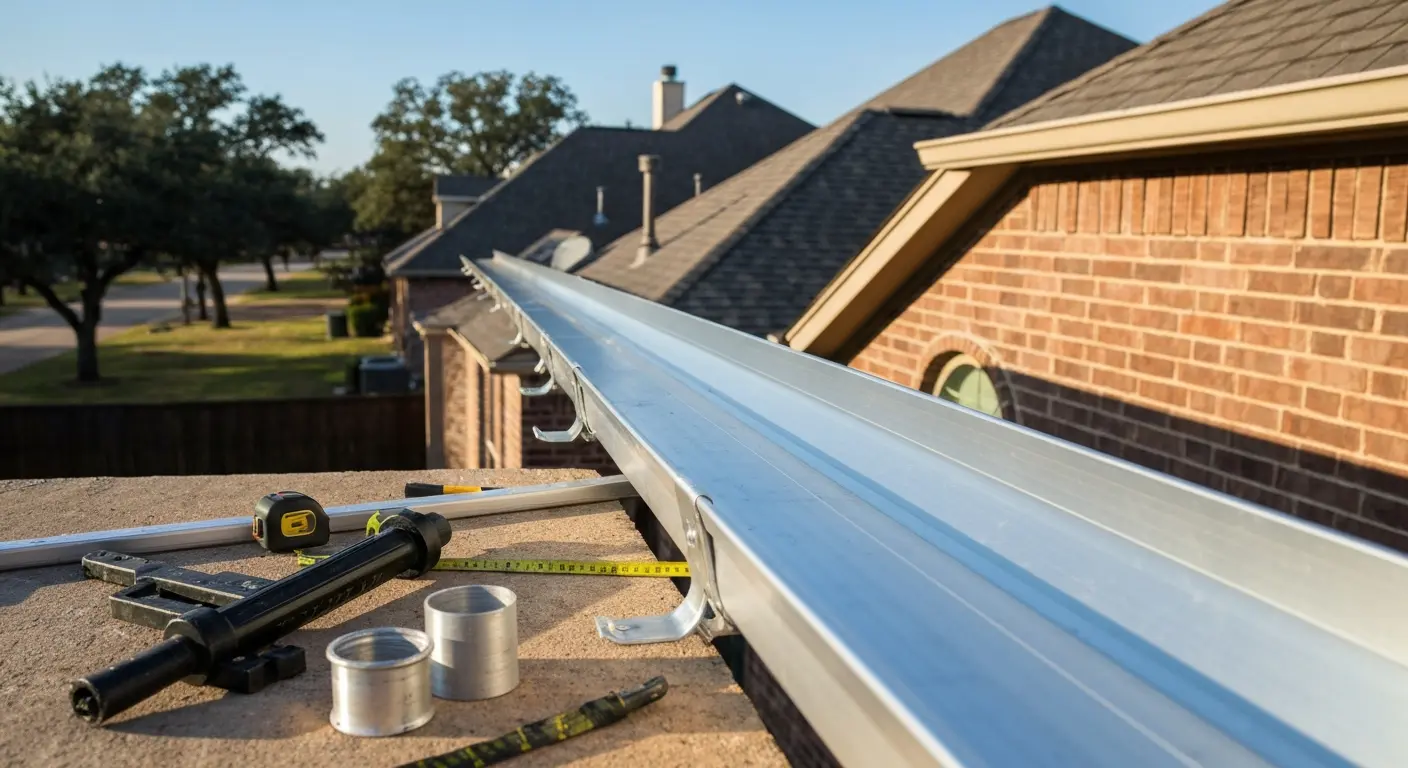 Gutter repair work
