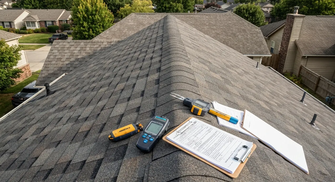 Professional roof inspection
