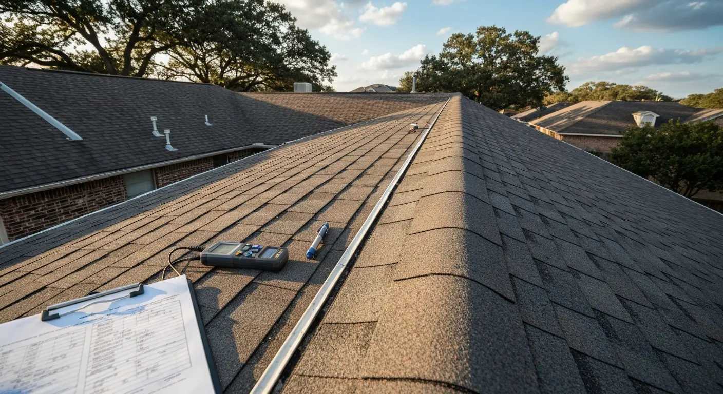 Residential roof inspection