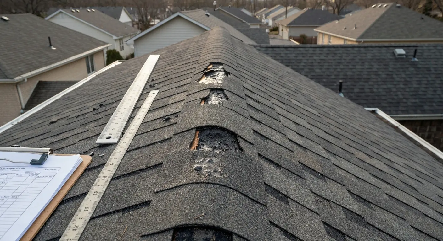 Storm damage roof assessment