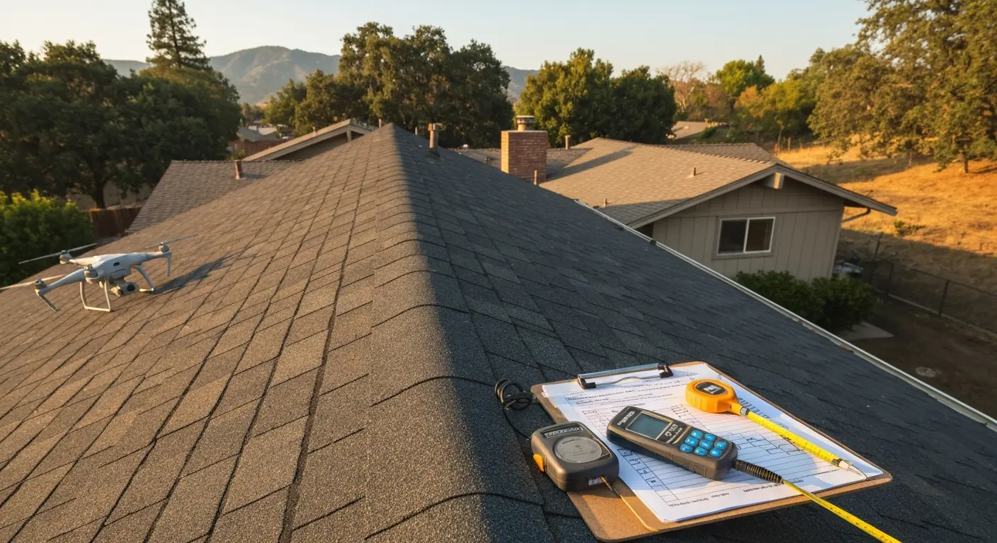 Professional roof inspection