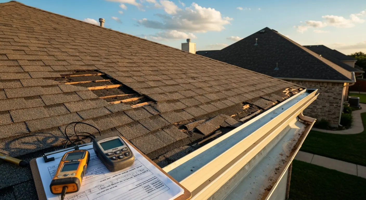 Insurance claim roof assessment