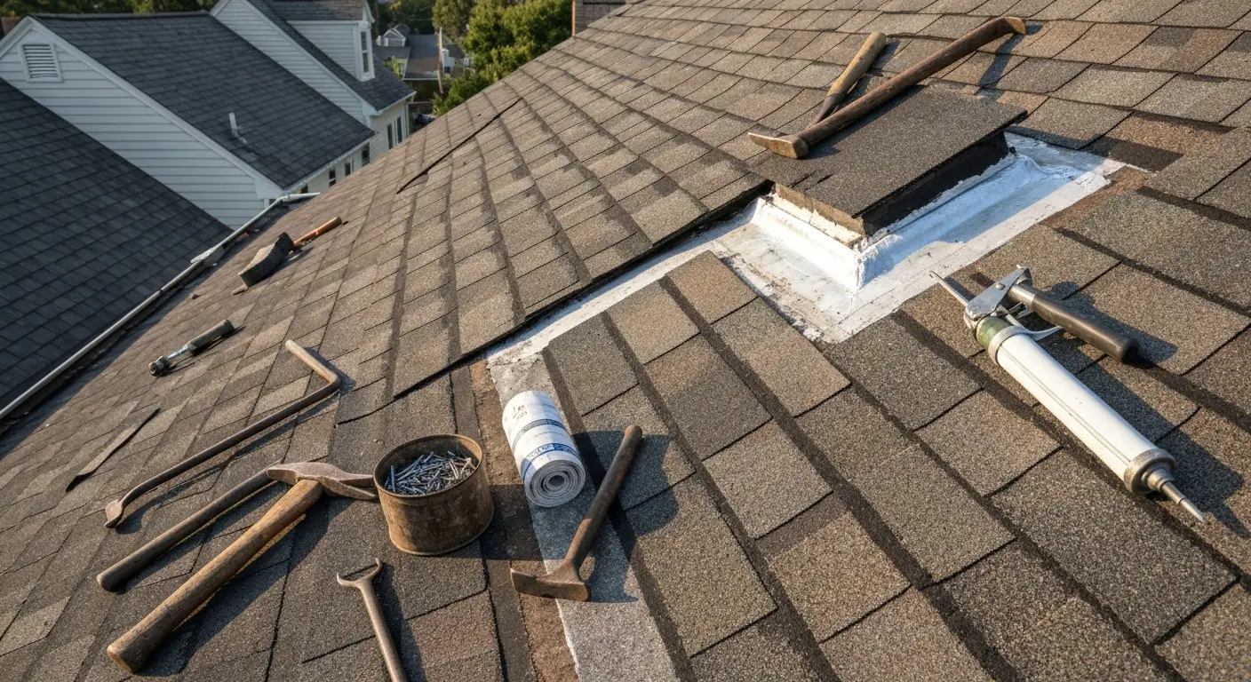 Residential roof repair