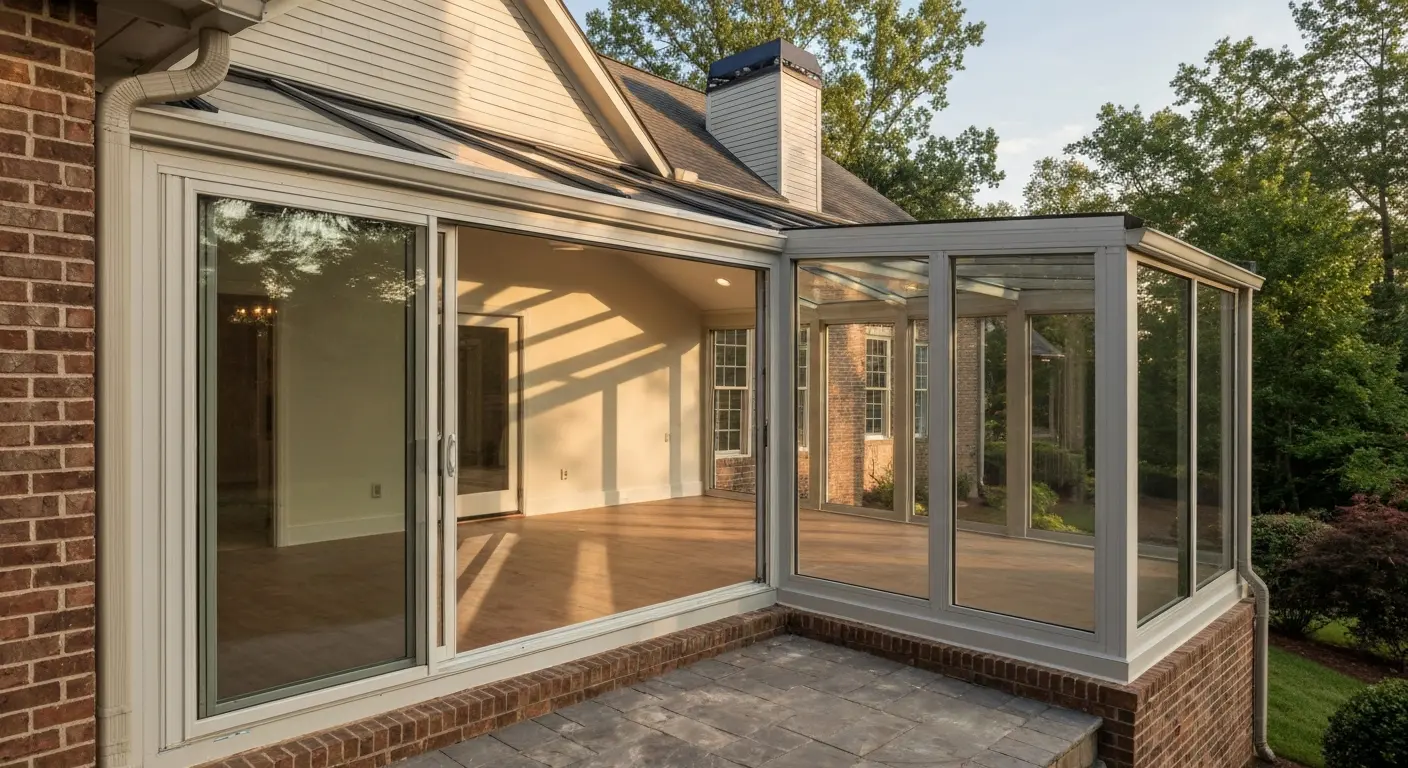 Sunroom installation project