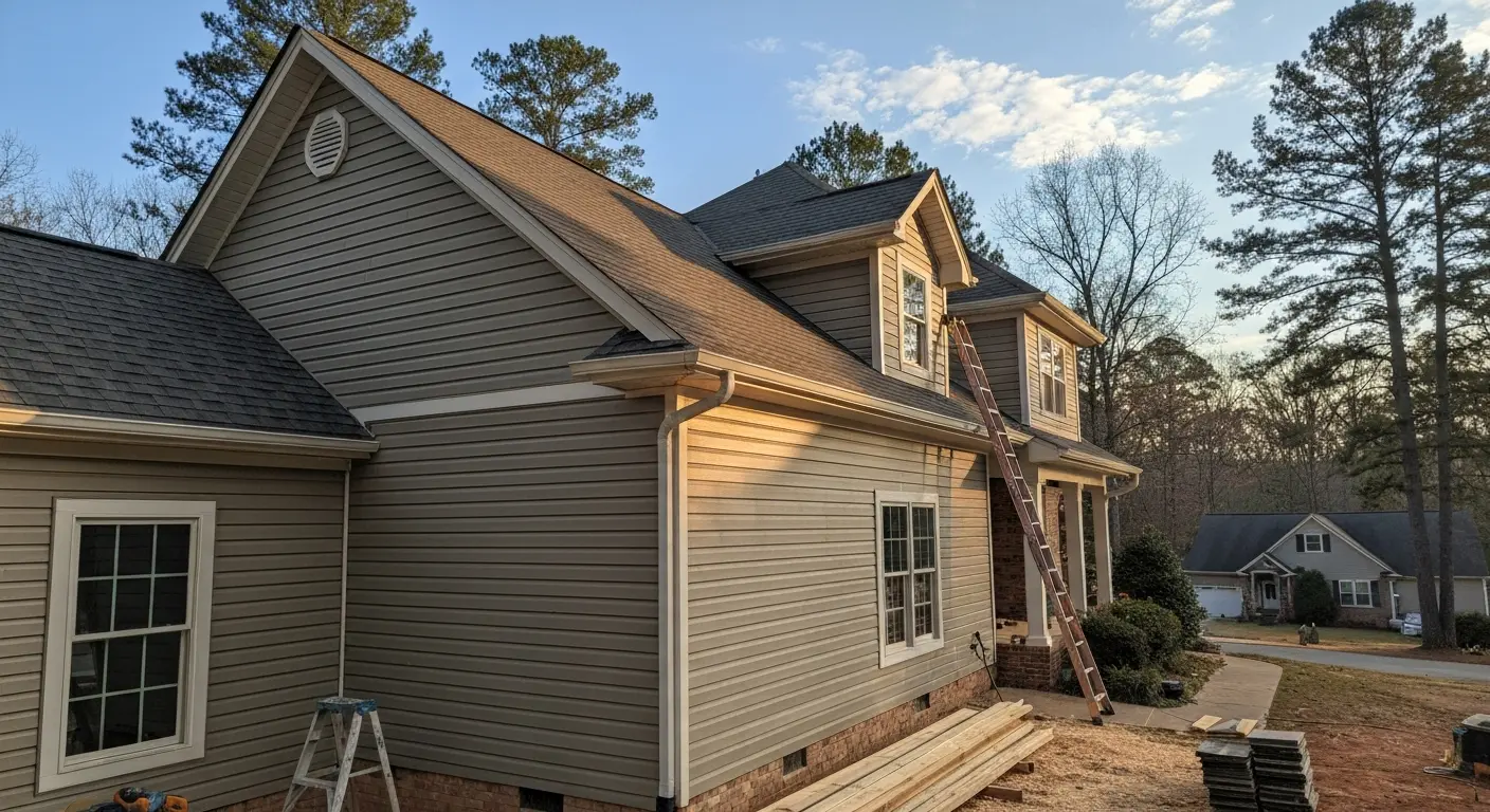 Home exterior before and after