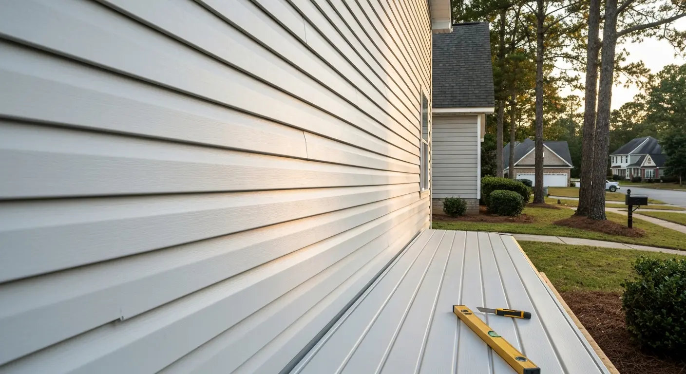 Siding installation project