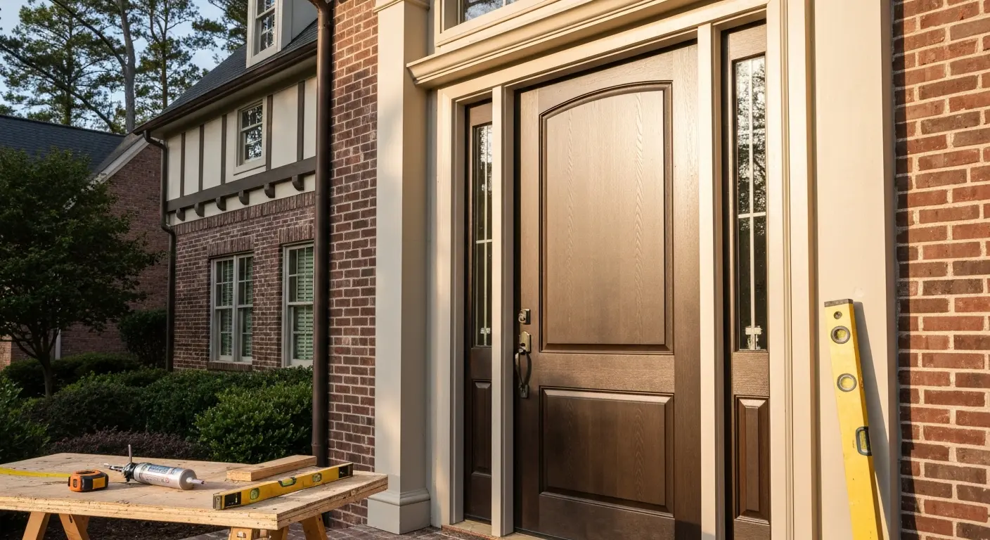 Entry door installation