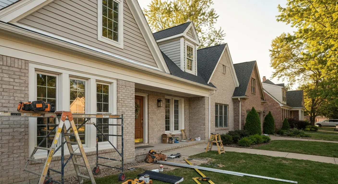 Exterior home renovation