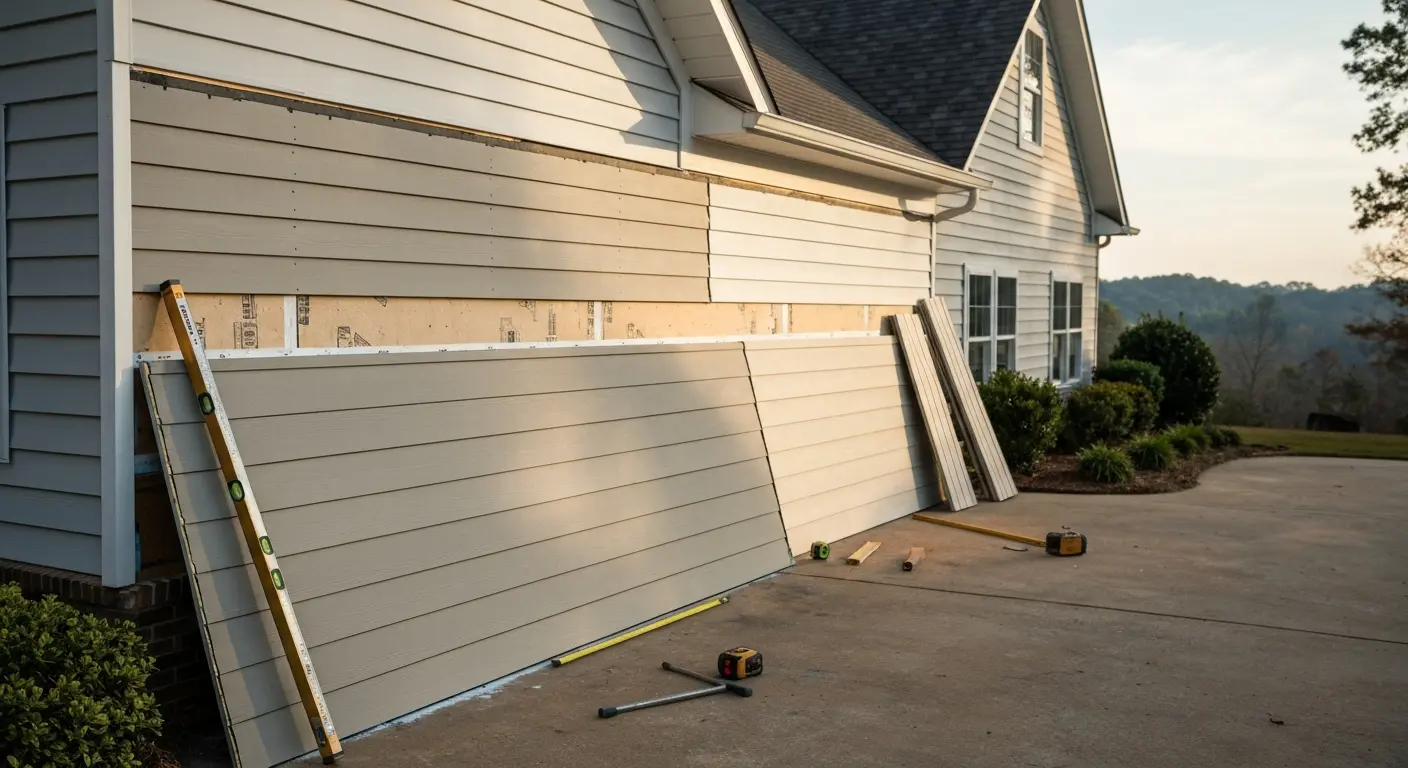 Fiber cement siding installation