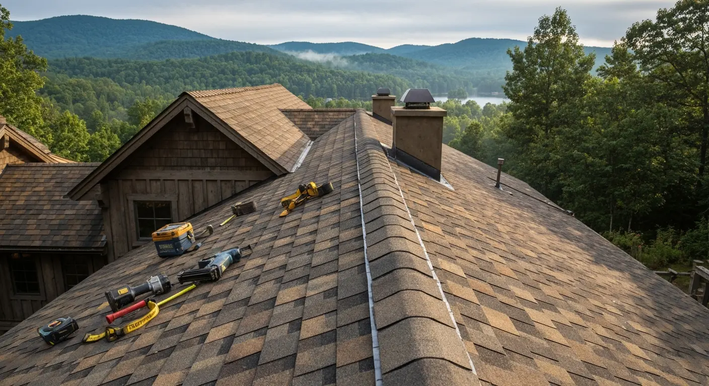 Blue Ridge roof installation