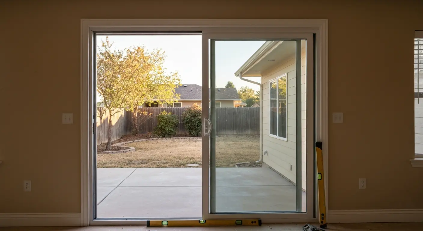 Patio door installation