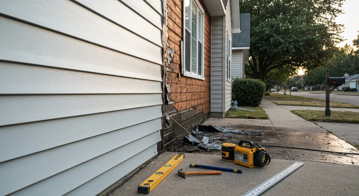 Storm damage restoration