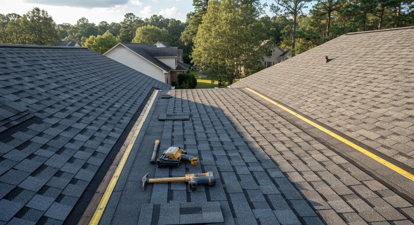 Hail damage repair project