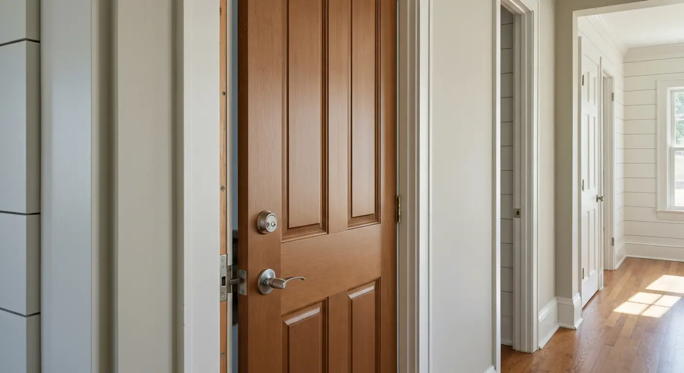 Interior door installation