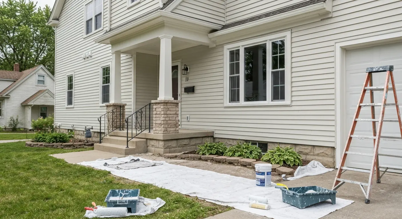 Home exterior painting