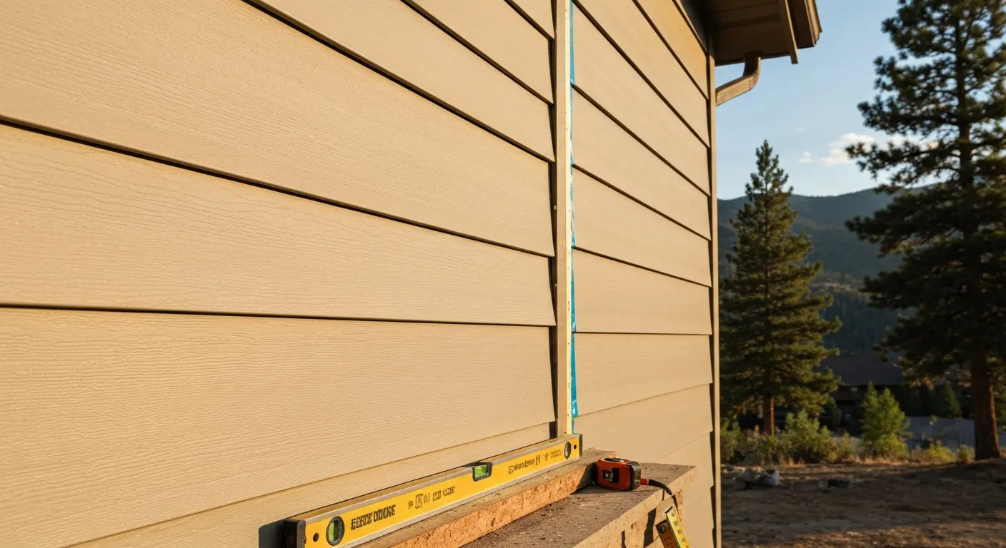Siding installation project