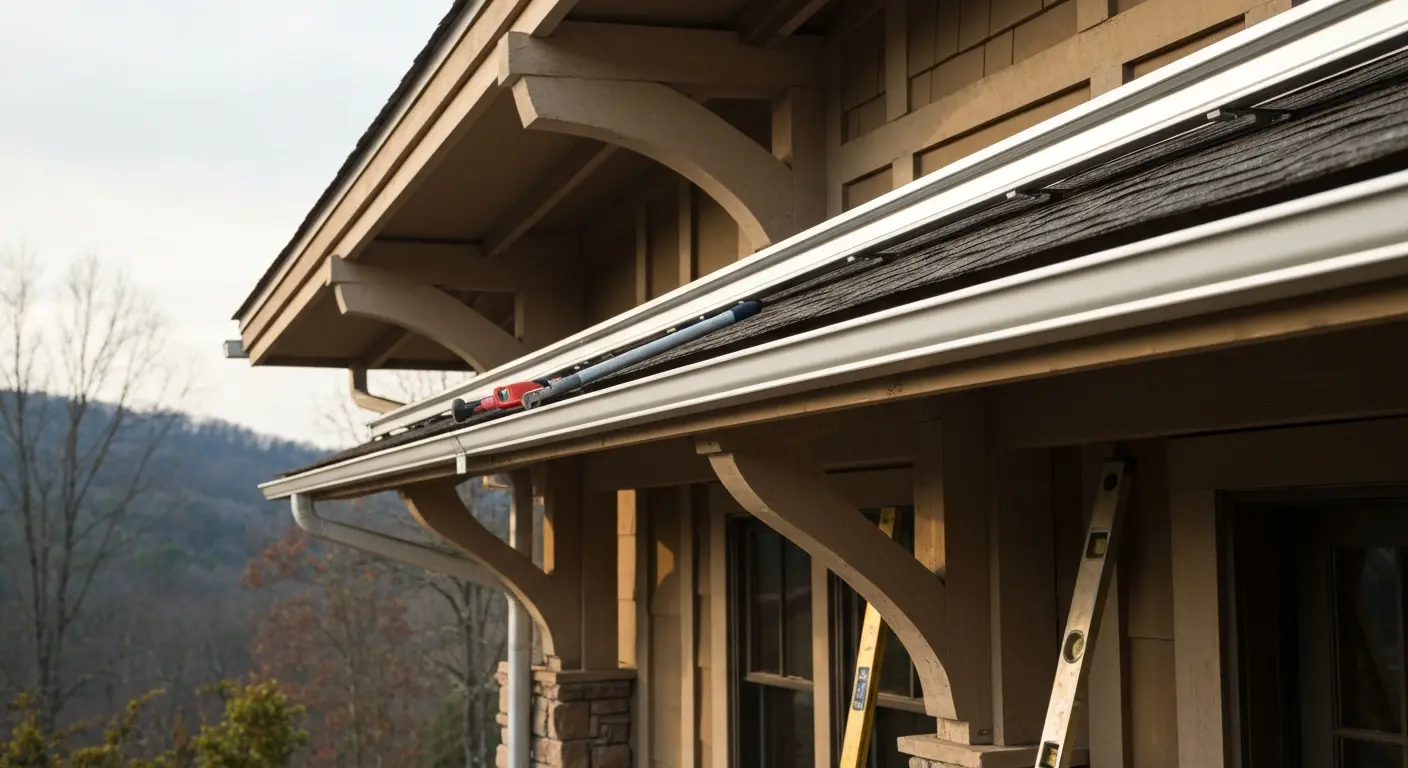 Blue Ridge gutters and trim