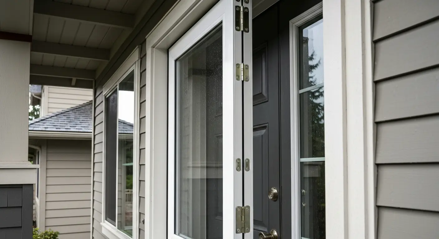 Storm door installation
