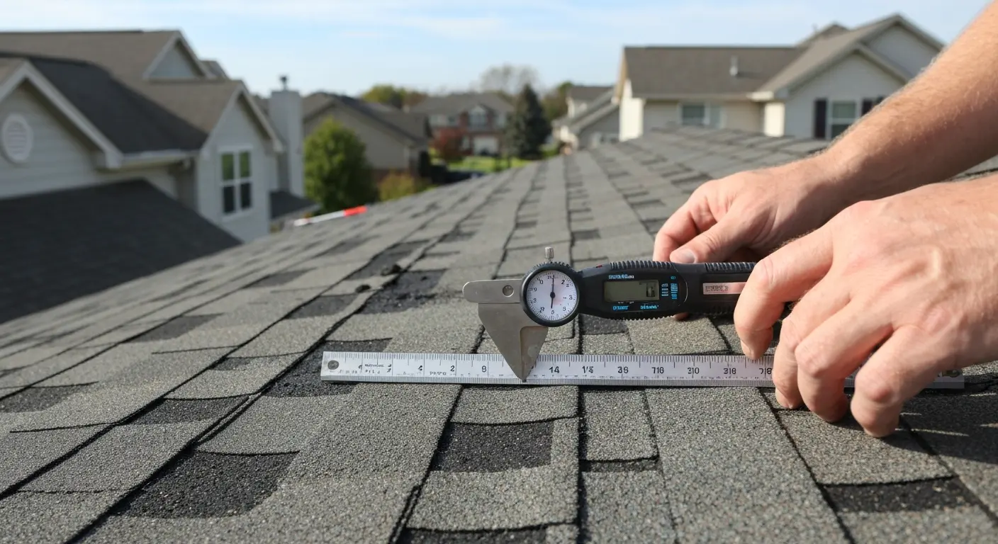 Hail damage roof repair inspection