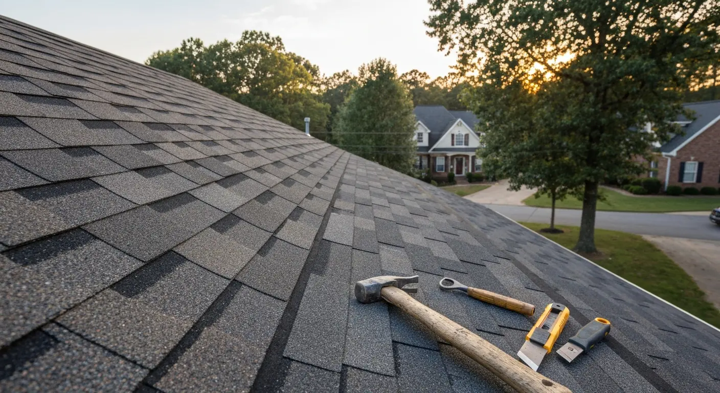 Shingle repair project