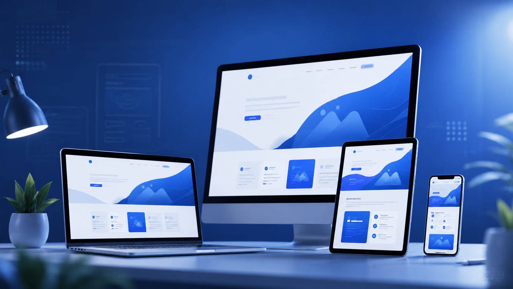 Responsive website design and digital marketing interfaces