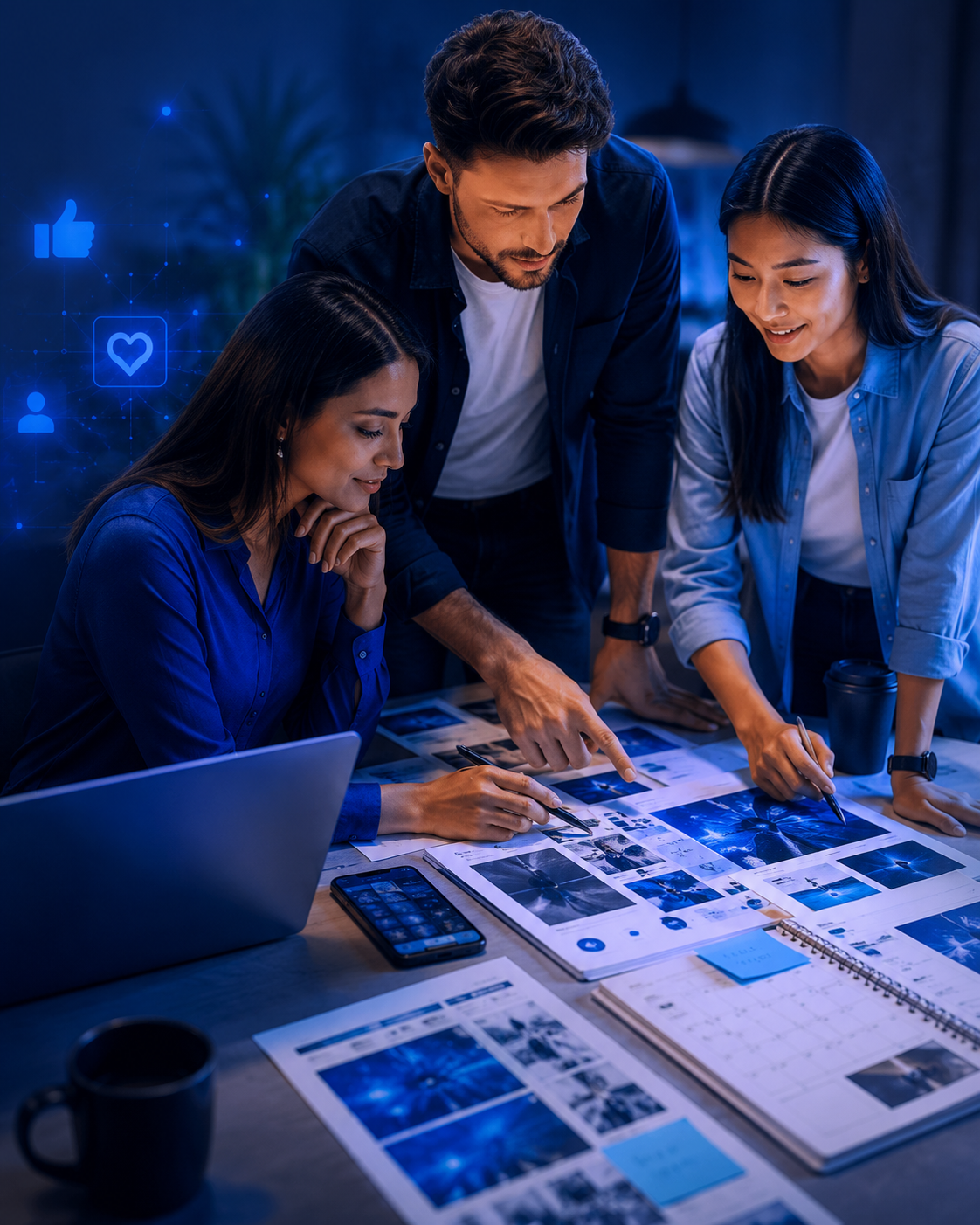 Branded social media content planning