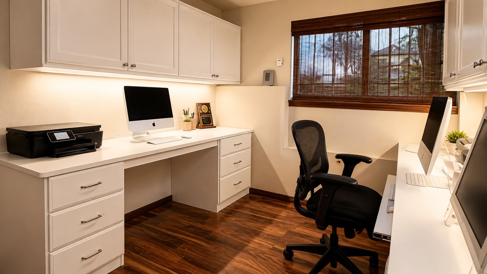 Custom home office by All City Closet Co.