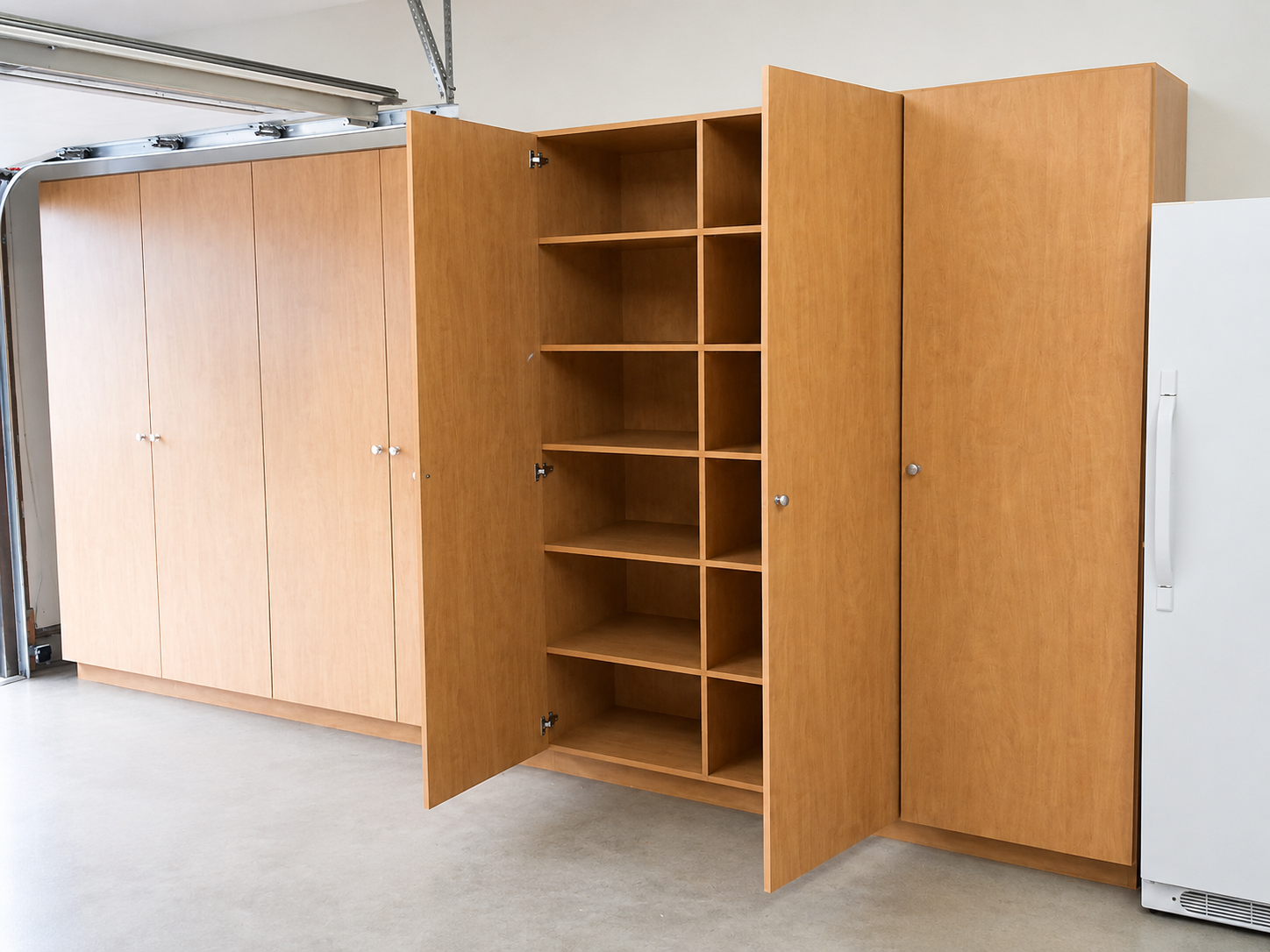 Functional custom garage cabinetry and storage