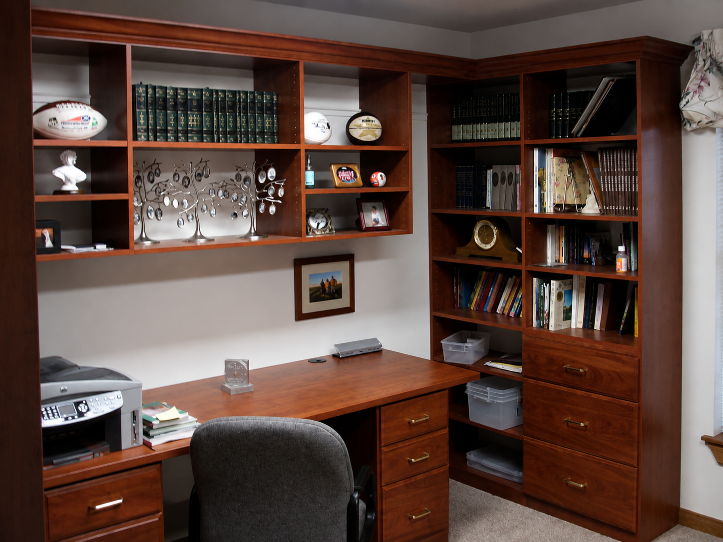 Wide custom office and commercial storage installation