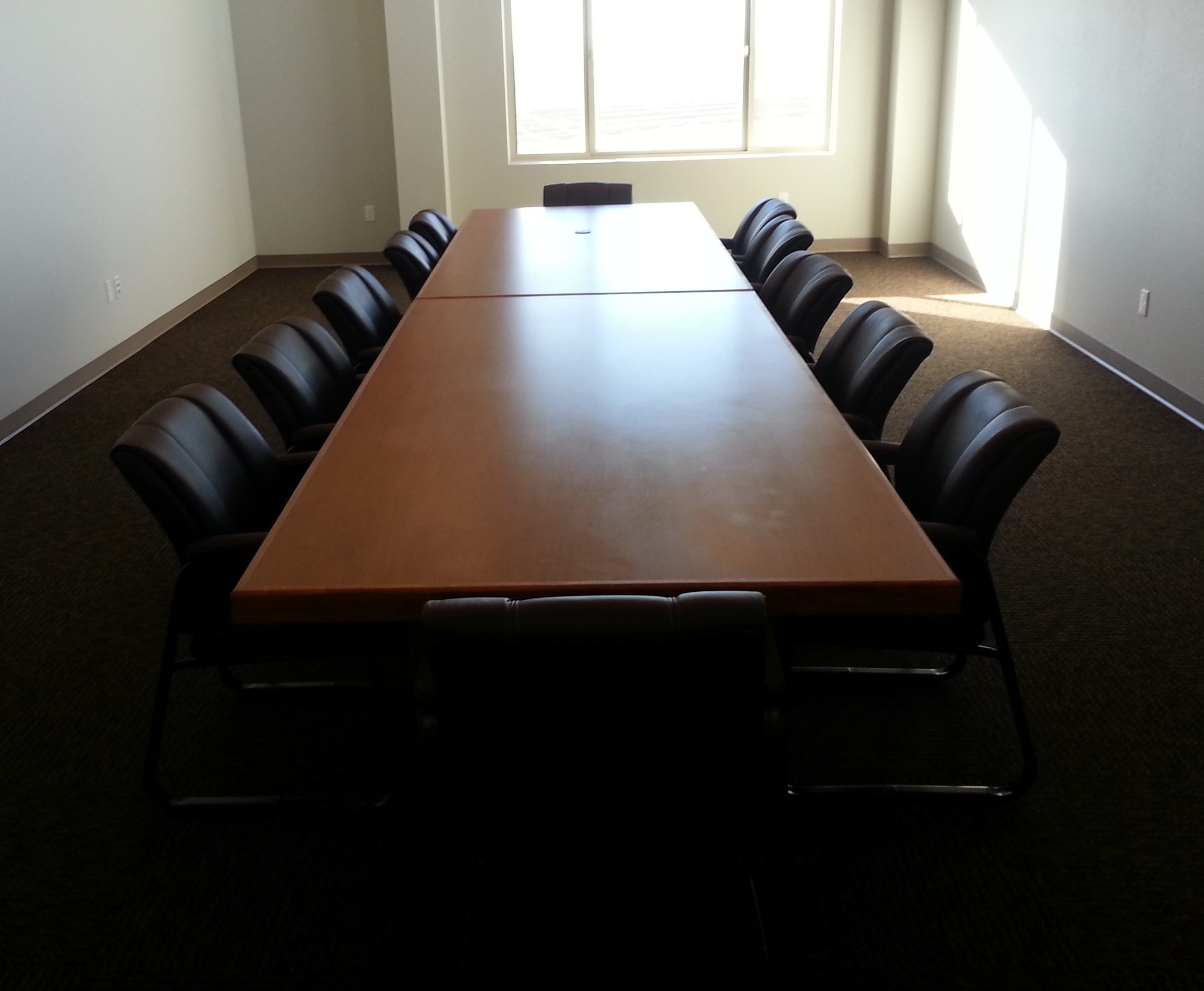Custom office cabinetry and commercial storage detail