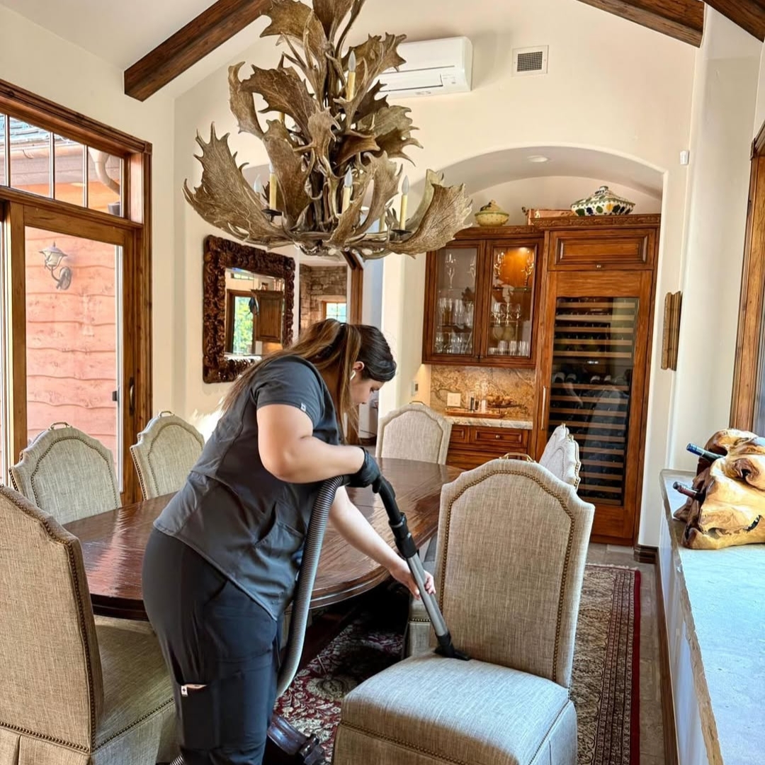 Professional house cleaning service by Pro Clean Services on a roof in Vail