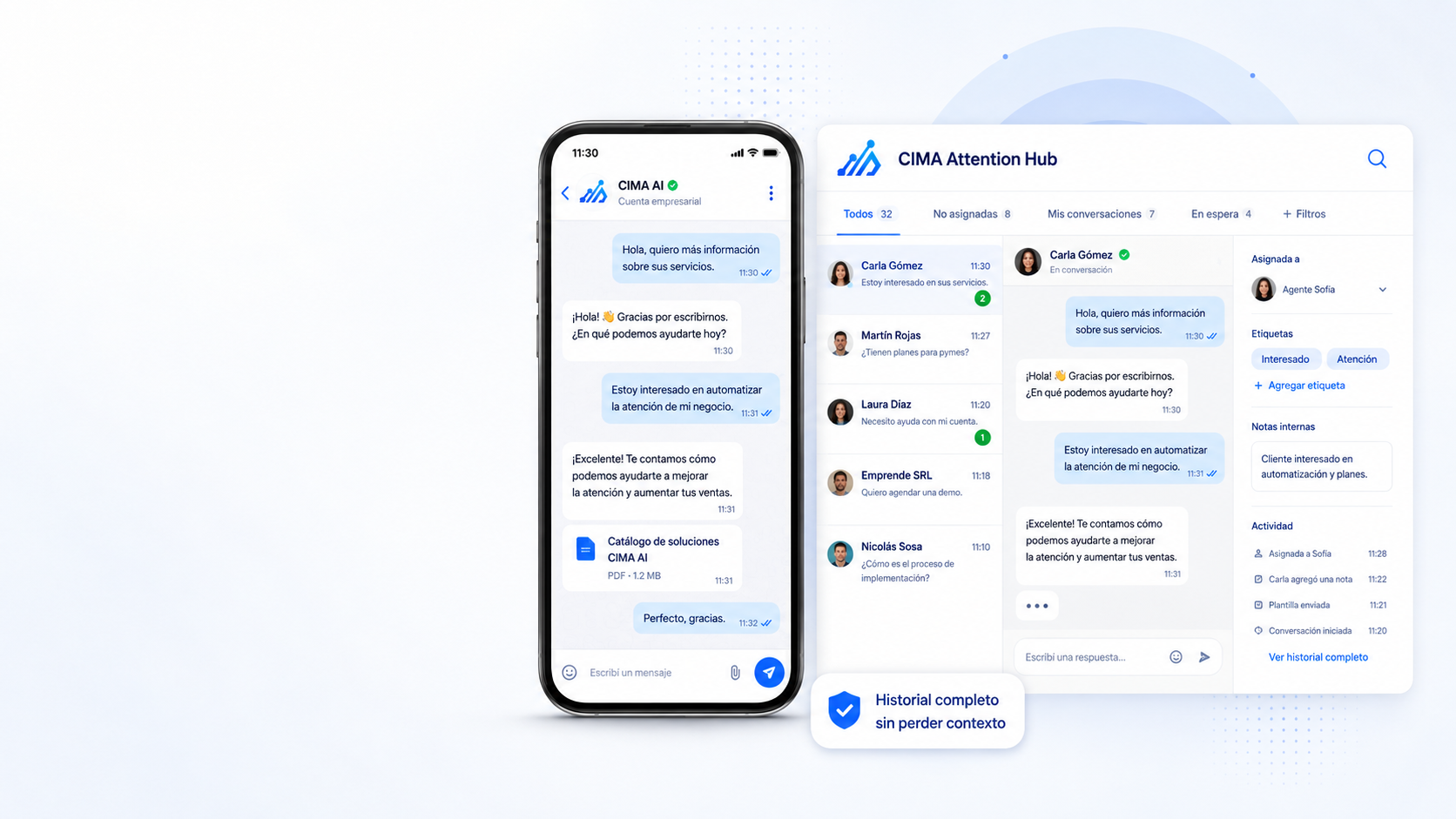 WhatsApp Attention Hub