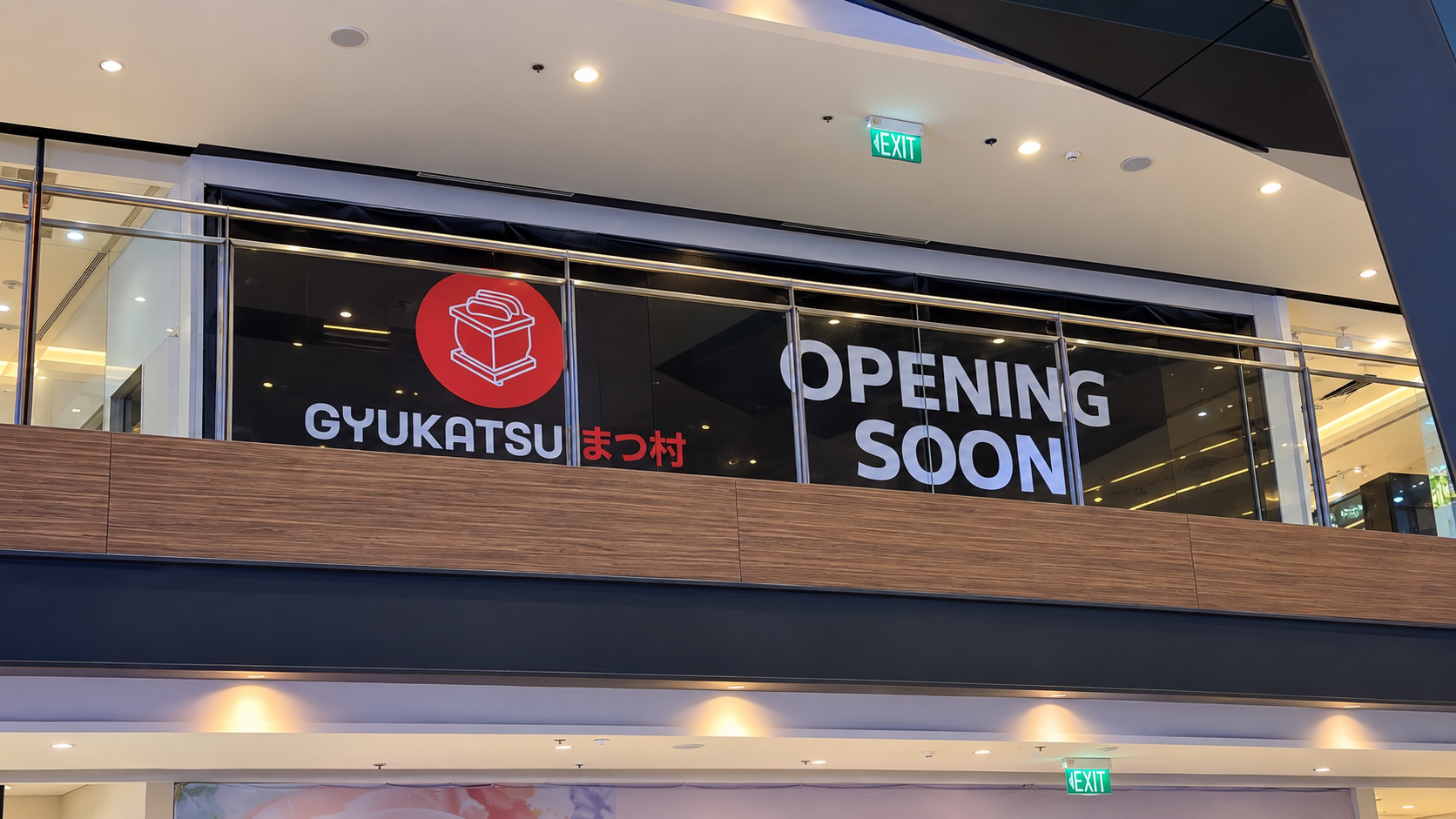 Gyukatsu BGC storefront at Park Triangle Mall, with opening signage.