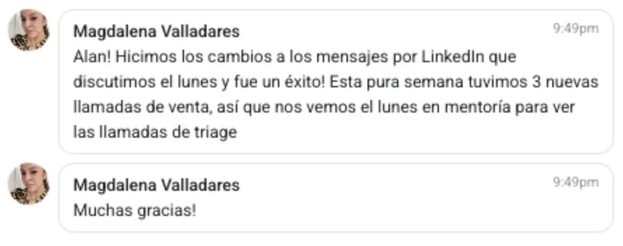 Mensaje de Magdalena Valladares, equipo de Andrés Guerra