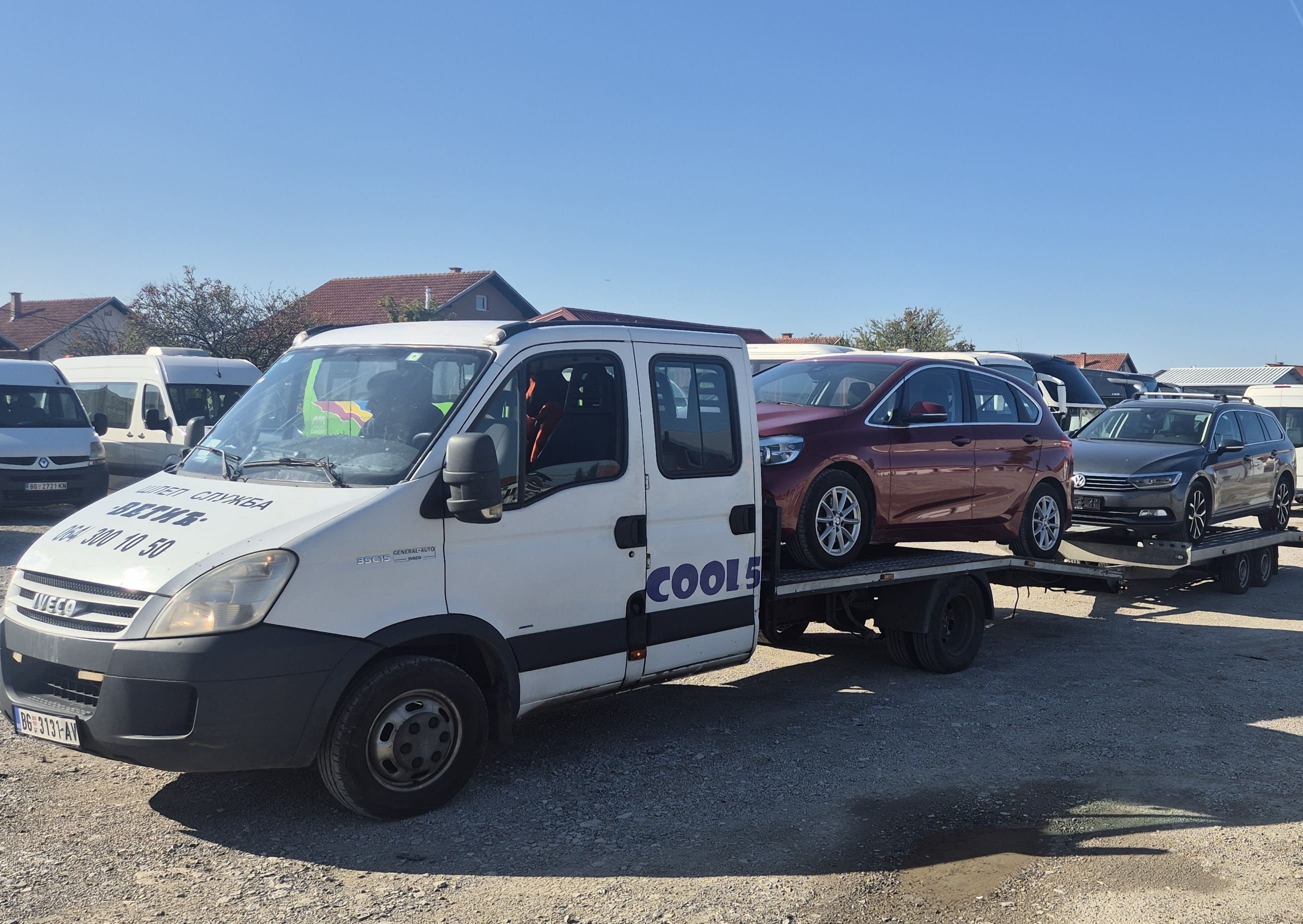 Srbija Prevoz havarisanih vozila