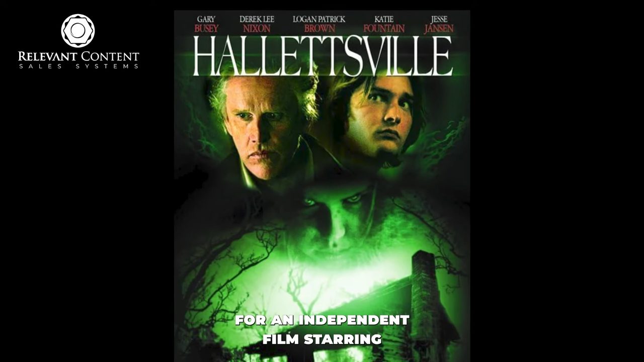 Poster for Hallettsville, an independent film starring Gary Busey