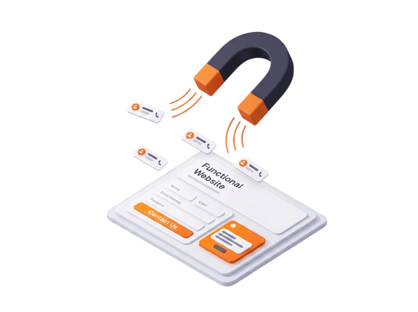 Functional website and AI chatbot capturing leads 24/7