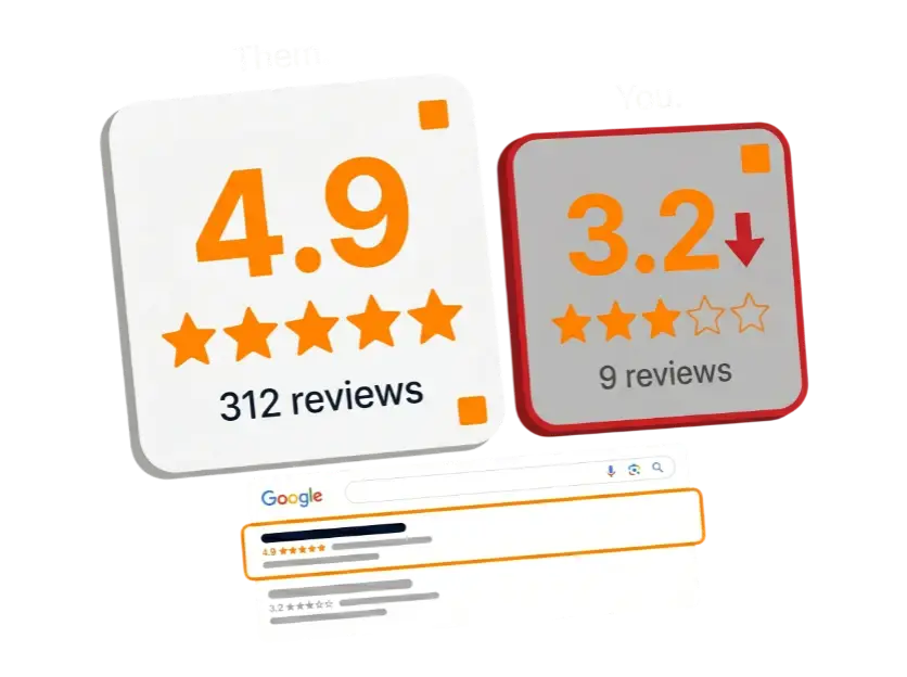 Google review gap — losing to competitor