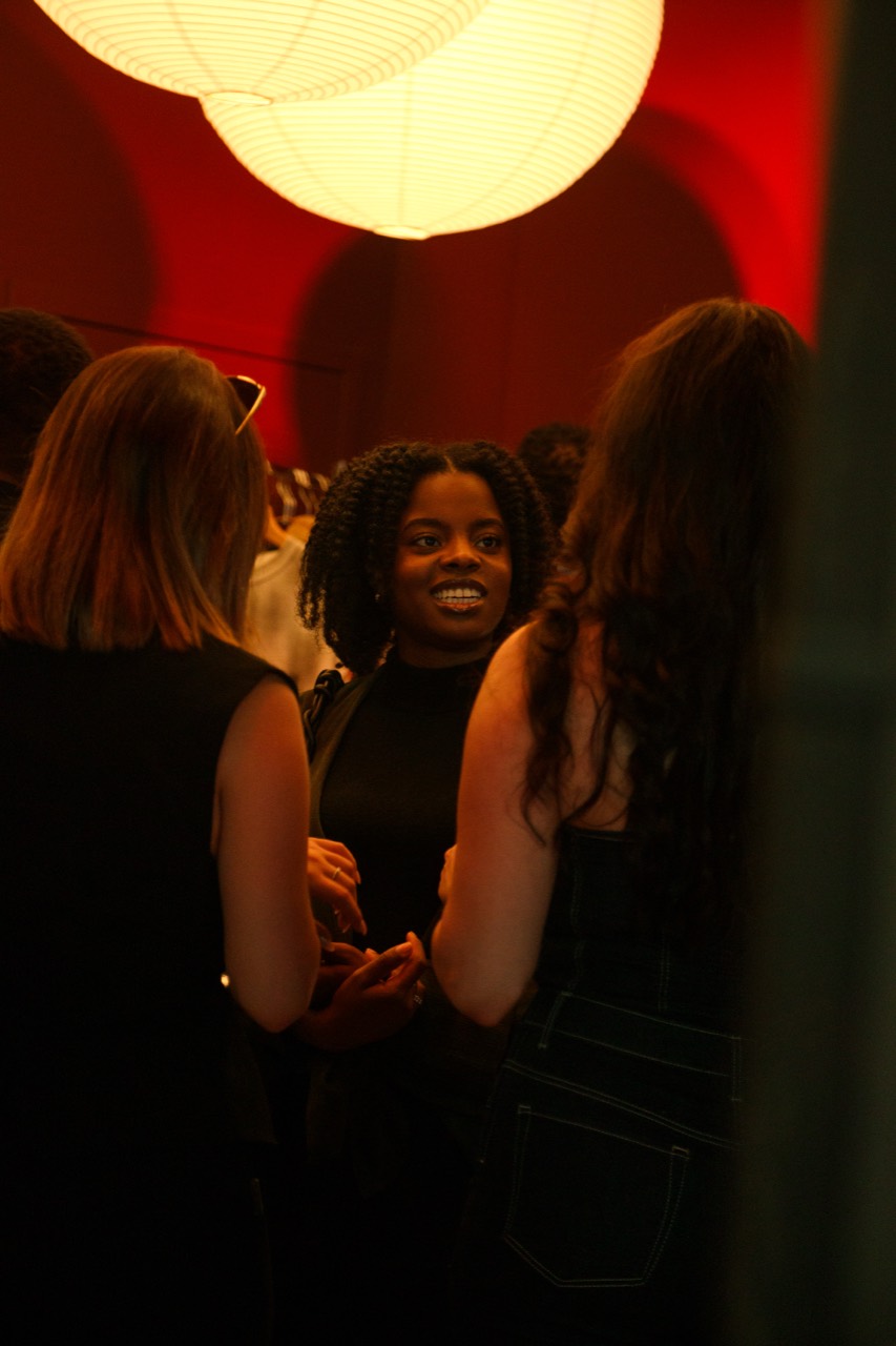 Guests sharing an intimate conversation