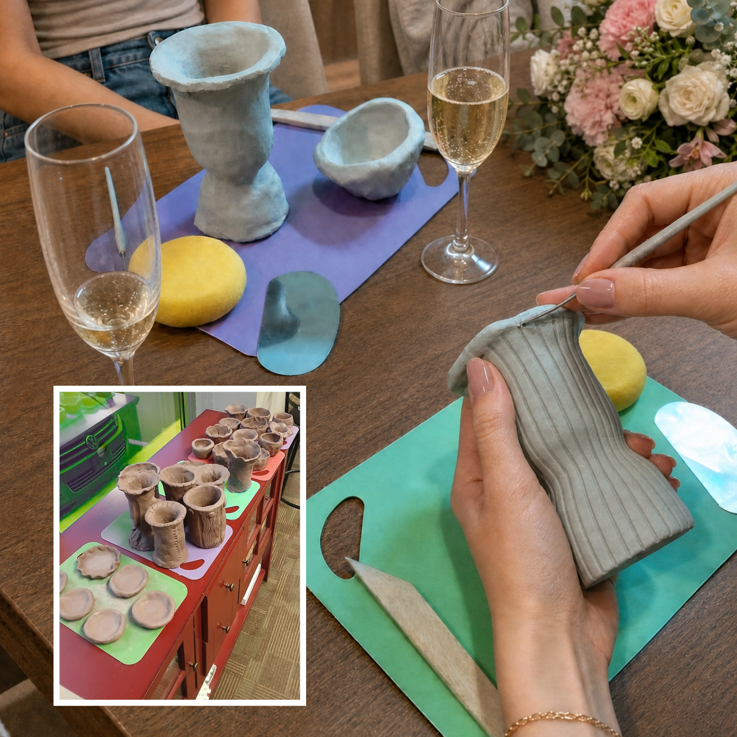 Bachelorette Party in Ottawa - Vase Building