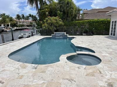 big residential pool