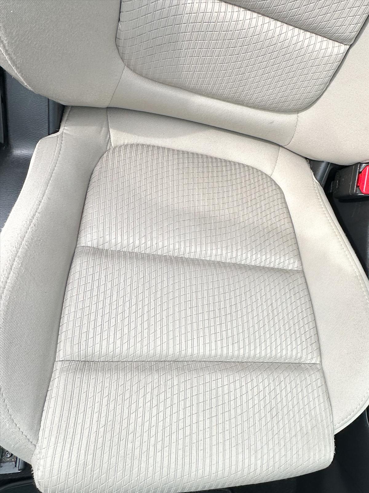 Car seat after stain and spot removal