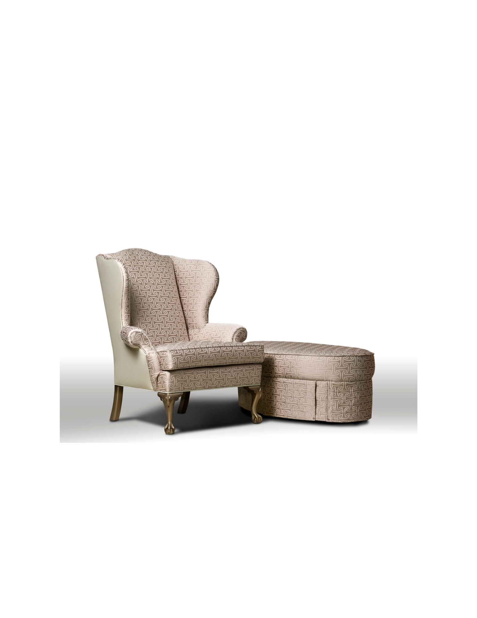 Ottoman in Geometric Pattern 